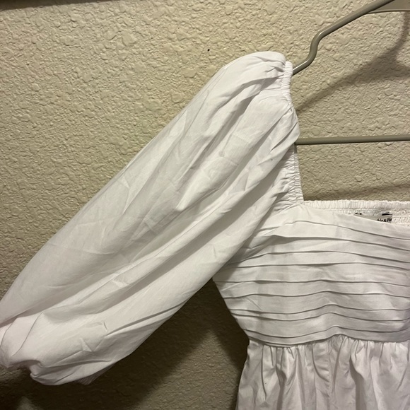 Abercrombie & Fitch Emerson Poplin Puff Mini Dress - Picture 3 of 4